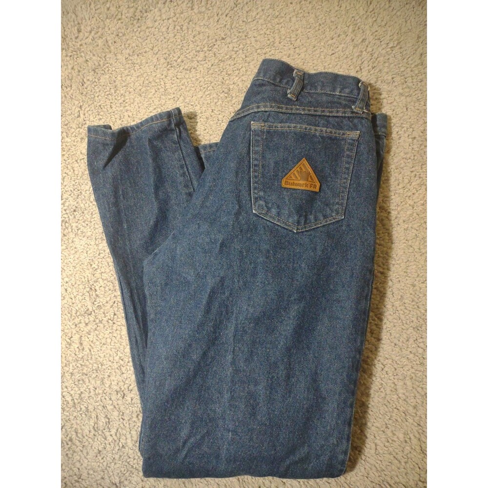 Bulwark FR Jeans Mens 28-50 Blue Flame Resistant Relaxed Straight Denim Workwear